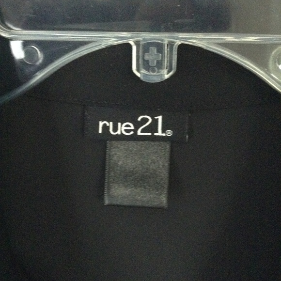 rue21 Black Semi Sheer Split Side Tunic Duster - Picture 5 of 9